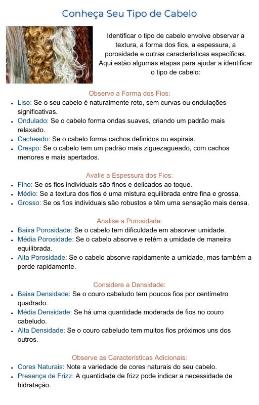 Página e-book Conheça Seu Tipo de Cabelo